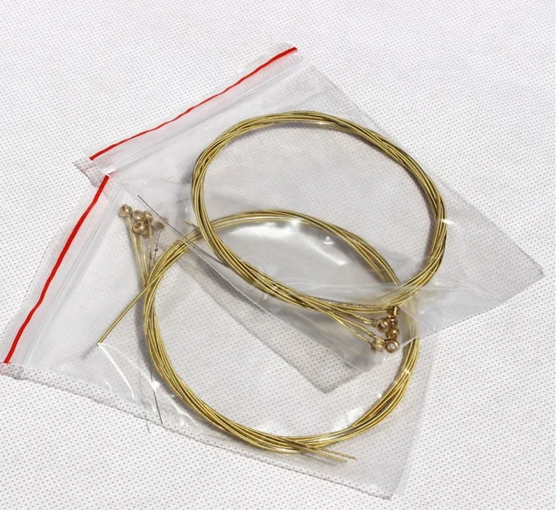2sets/lot high quality yellow brass Acoustic Guitar Strings guitar