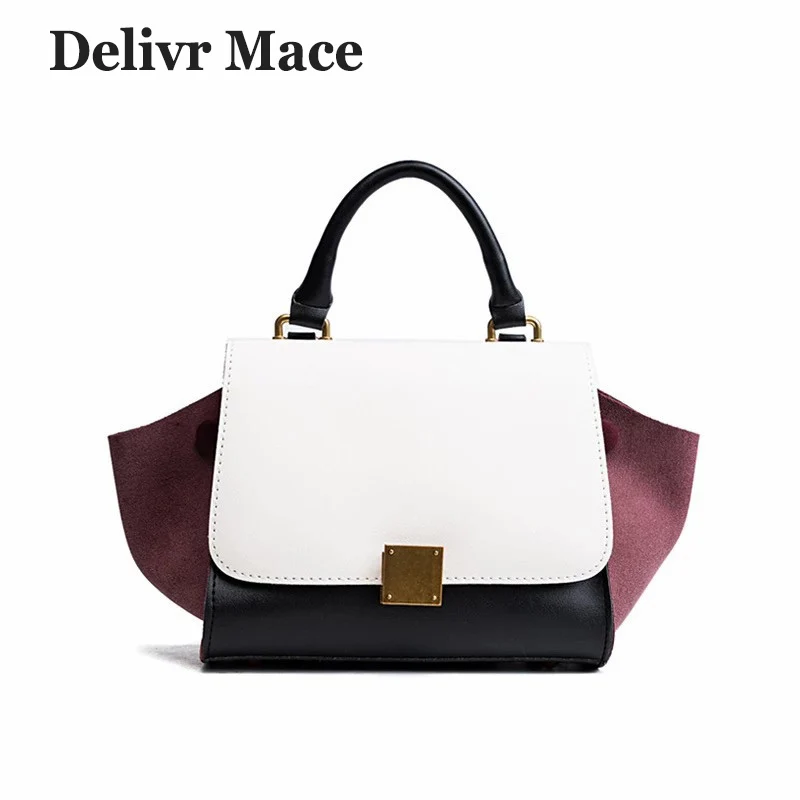 

Designer Handbags High Quality 2018 Newest Scrub Leather Wings Bag Women Messenger Shoulder Bags Small Trapeze Female Handbag