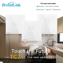 Broadlink TC2 WiFi переключатель UK EU 1 2 3 бандовый светильник Сенсорная Панель Умный дом ИК+ РЧ пульт дистанционного управления работа с Alexa Google Home