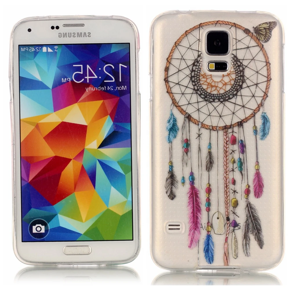 Новый ТПУ Чехол Для Samsung Galaxy S5 G900 5.1 4 7-дюймовый Мягкий силиконовый Случае телефон