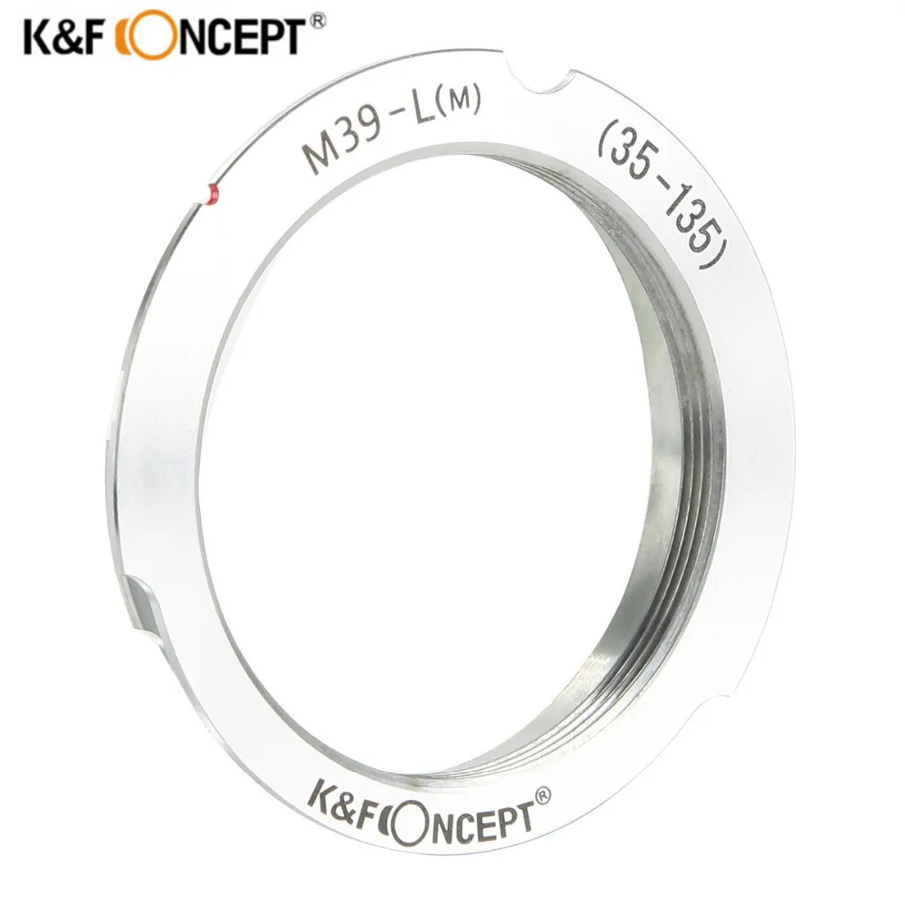 

K&F Concept Переходное кольцо M39-LM для установки объективов Leica 35mm/135mm M39 на фото камеры Leica M3, М2, M1, M4, M5, CL, M6, MP, M7, M8, M9