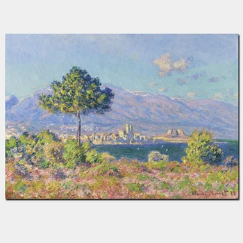 Antibes Seen From the Plateau Notre-Dame by Claude Monet Printed on Canvas 6