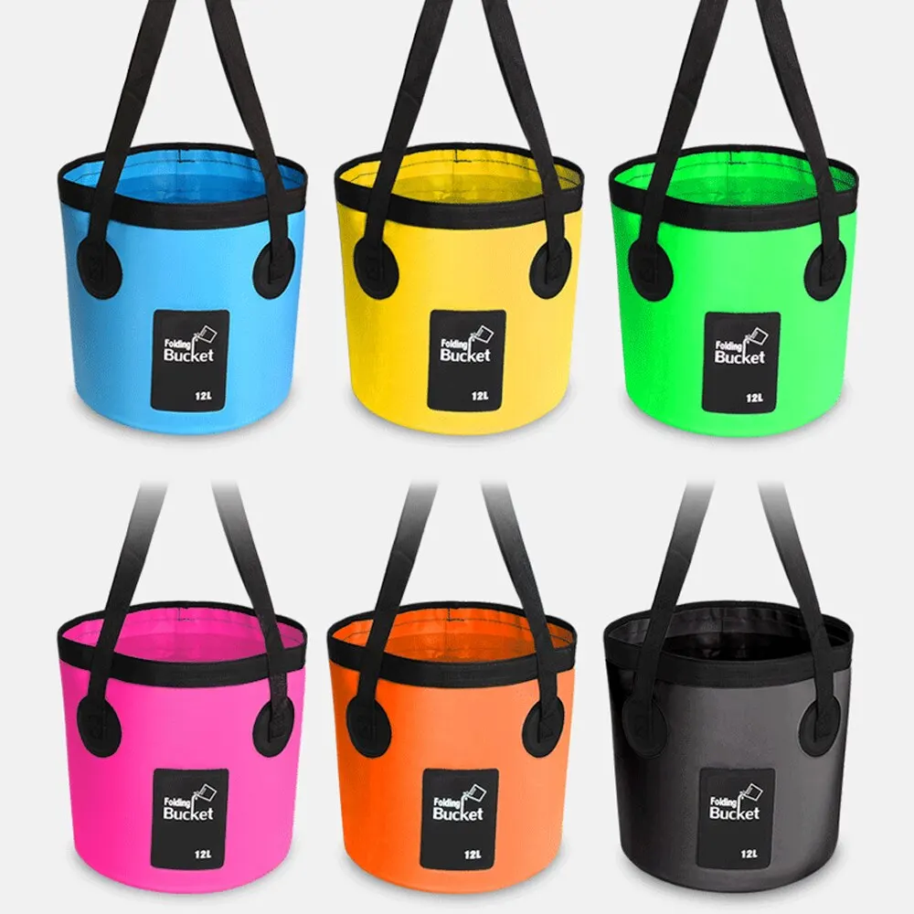 

# 12/20L Fishing Bag Waterproof Water Bucket Outdoor Fishing Bucket Folding Water Container for Camping Picnic Washing Cleaning