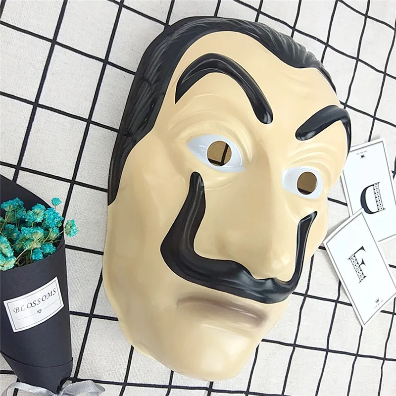 Маскарадная маска для мужчин на Хэллоуин La Casa De Papel Dali карнавала