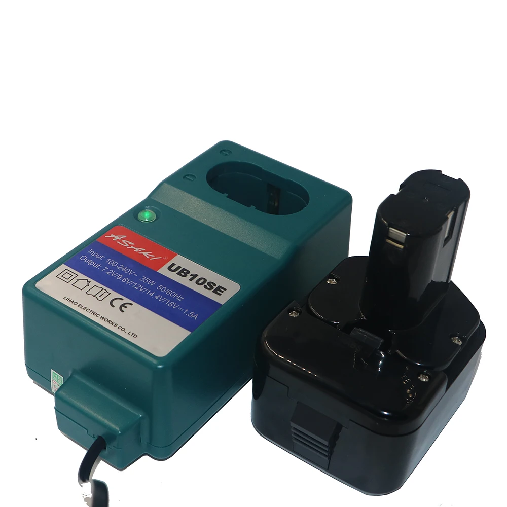 New 12V Ni MH 3.0Ah Rechargeable Battery with Charger for Hitachi