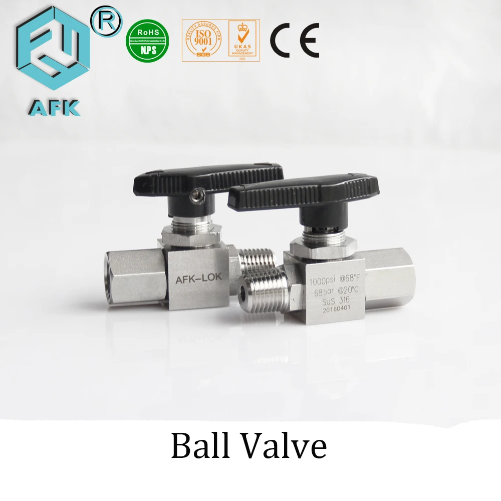

Low pressure 1000psi SS316 1/4" stainless steel ball valves for gas water