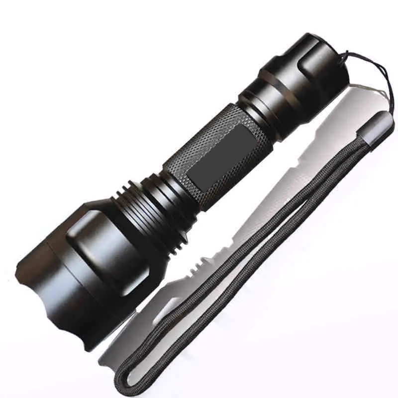 LED Flashlight CREE Q5 / XM-L T6 1000lm / 2000Lumens Torch Cree LED Torch light For 1x18650 5 Models+ AC Charger