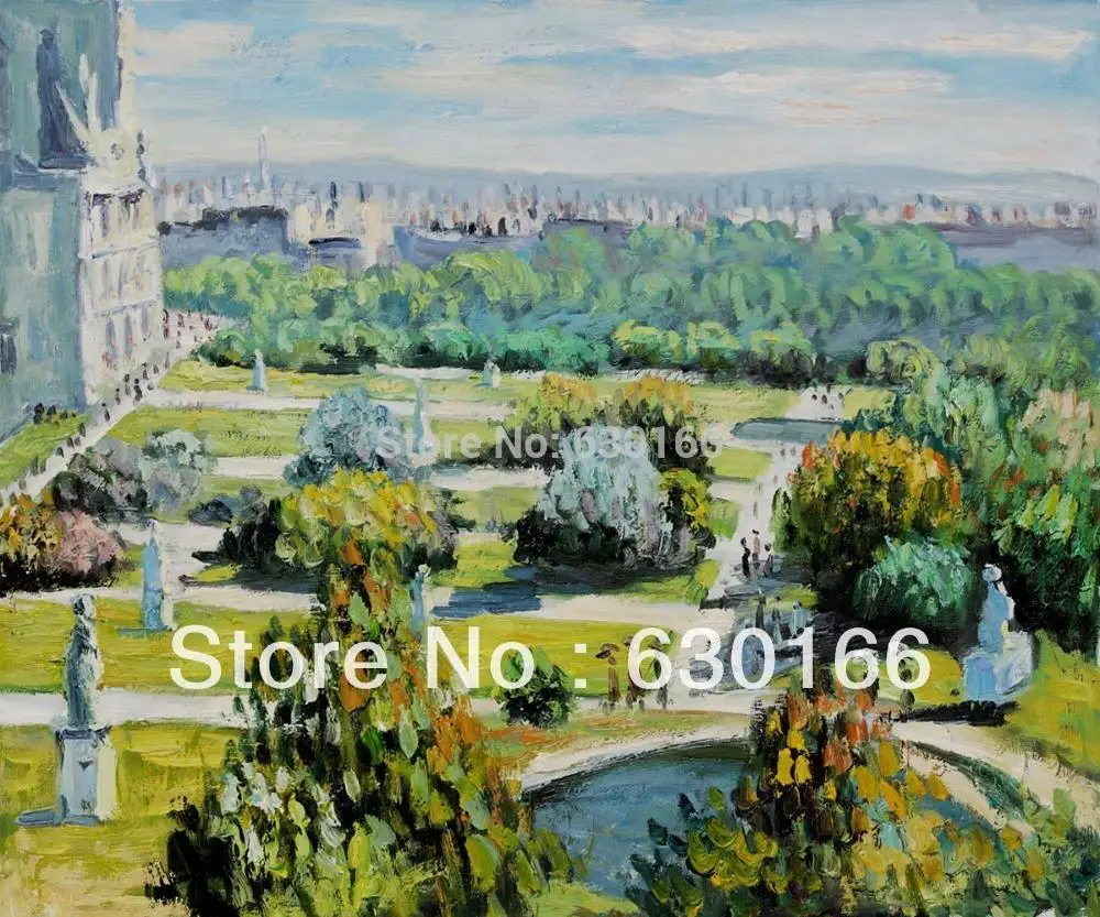 Картина маслом на холсте без рамки tuilseries 1876 Musee Marmottan Клод Моне украшение для стен