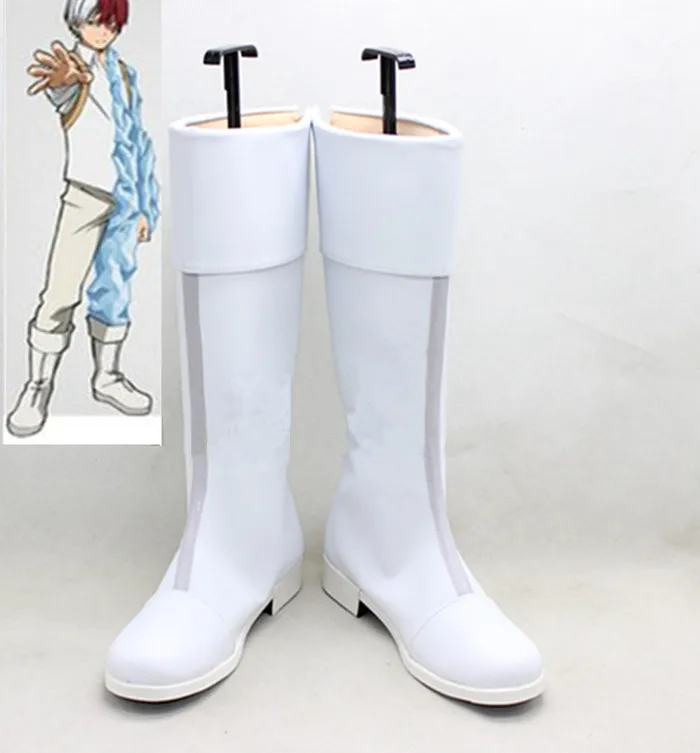 

My Hero Academia Shoto Todoroki Cosplay Boots Boku no Hiro Akademia Handmade Shoes