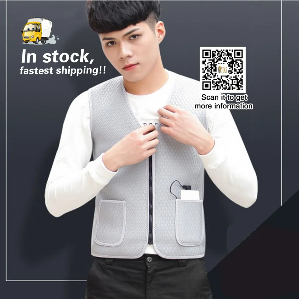 

Usb Heater Hunting Vest Heated Jacket Heating Winter Clothes Men Thermal Outdoor Sleeveless Vest Hiking Climbing