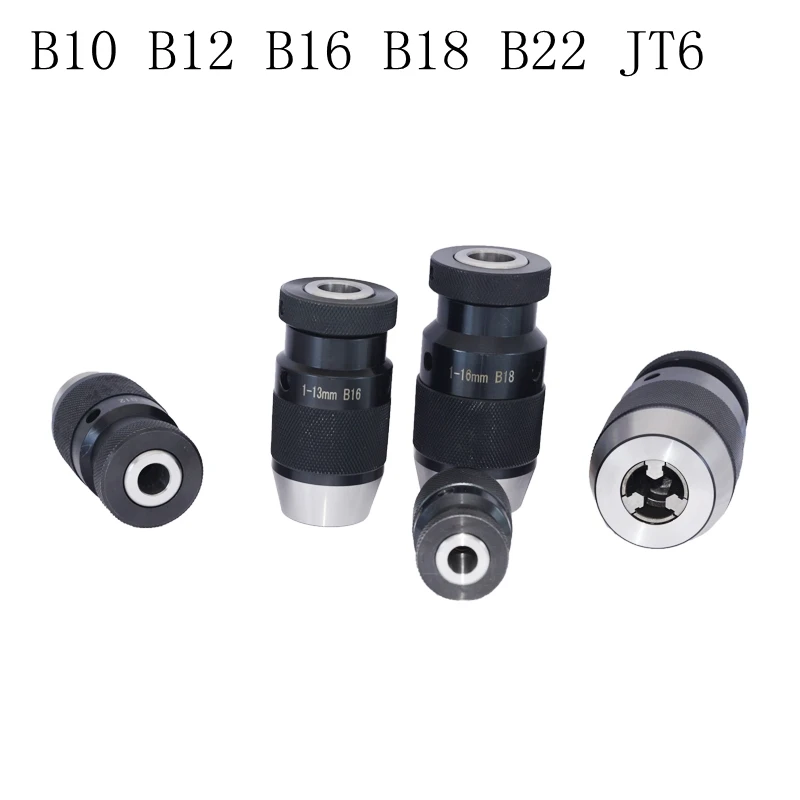

B10 B12 B16 B18 B22 clip spring clamp JT6 chuck Self tension keyless drill chuck for drilling machine conical drill chuck power