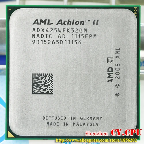 Процессор AMD Athlon II X3 425 процессор трехъядерный(2,7 ГГц/L2 = 2 м/95 Вт/2000 ГГц) разъем am3 am2+ 938 pin X3 435