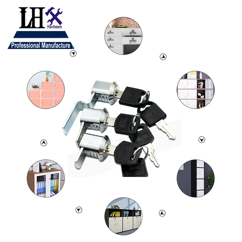 

LHX MMS572 Different Sizes Steel Cabinet Door Lock Combination Drawer Lock Retractable drawer lock f