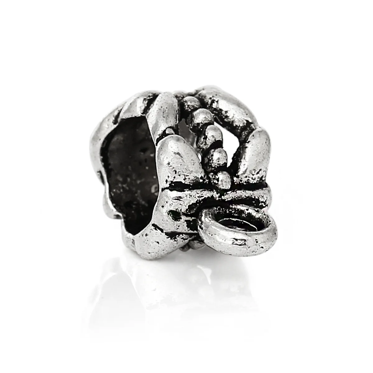 DoreenBeads 50 шт. серебряного цвета бусины разделители 11x8 мм подходят для европейского