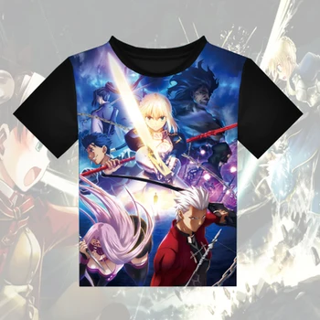 

Fate grand order Joan of Arc Cosplay t-shirt Fate/Apocrypha Anime FGO Saber Men t-shirt Polyester short-sleeve tops