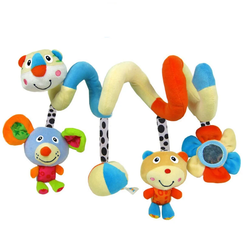 

New Baby Toy for Kid Multi-function Spiral Bed & Stroller BeBe Mouse Bear Bed Baby Hanging Plush Toys Baby Rattles Mobiles