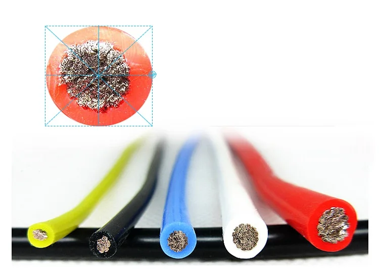 

Silicone wire high temperature resistant super soft model 24 22 20 18 16 AWG American standard special soft battery connection