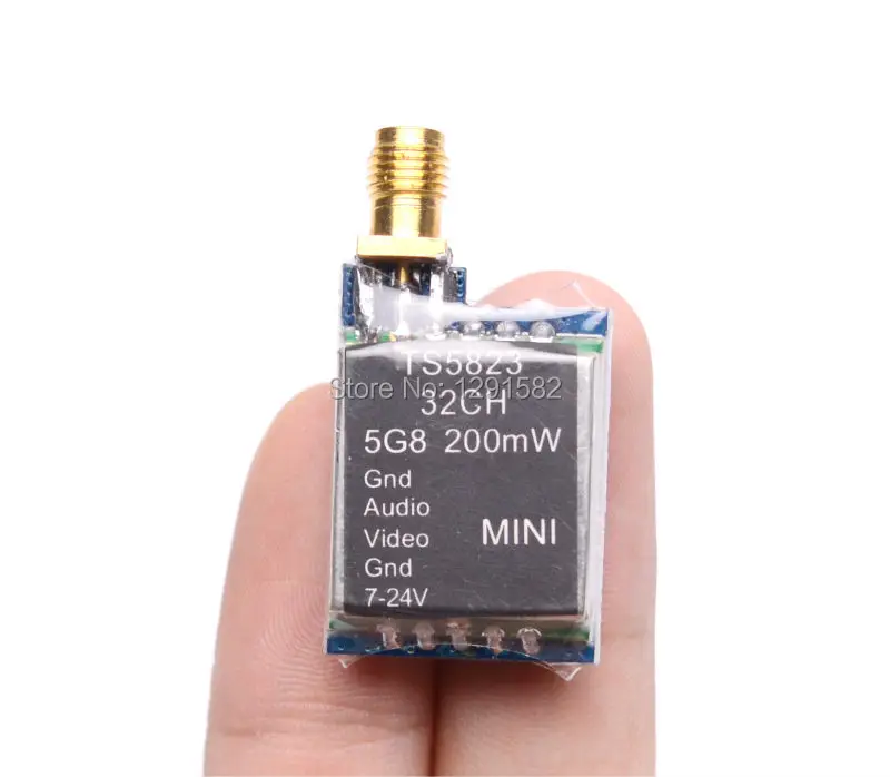 TS5823 5.8G 5.8GHz 200mW 32CH Mini FPV Wireless Audio Vedio AV Transmitter For DJI Phantom