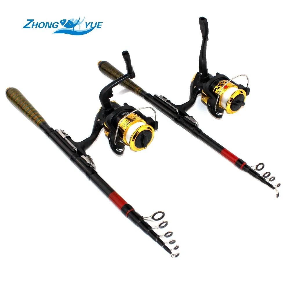 

Low Profit 1.2m-2.1m multifunctional Sea Portable Telescopic Fishing Rod +200 Series Spinning Fishing Reel Tackle Fishing Set
