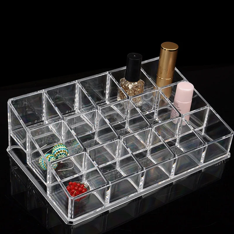 15 Grids Plastic Acrylic Makeup Organizer Cosmetic Holder Case Lipstick