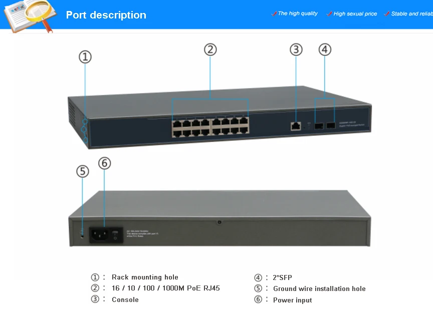24v 24 Порты и разъёмы 10/100/1000 Мбит/с Порты управляемый коммутатор питания через Ethernet с 2 Порт Gigabit для программирования в производственных условиях слотов для карт