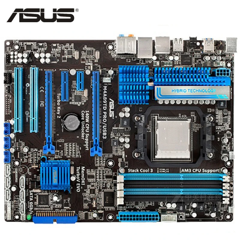 Материнская плата ASUS M4A89TD PRO USB3 разъем AM3 DDR3 16 Гб 890FX M4A89TD PRO USB3 настольная системная плата SATA III б/у