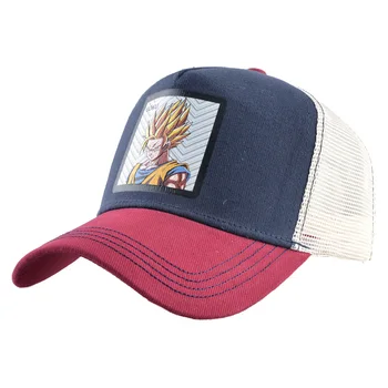 

Anime Dragon Baseball Cap Balls Cartoon Saiyan Hip Hop Men Women Snapback Dad Hat Summer Breathable Mesh Trucker Hats Streetwear