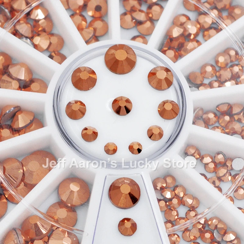 

Mixed sizes rose gold 3d nail art decorations rhinestones hot wheels glitter nails accessoires supplies tool 2mm to 6mm