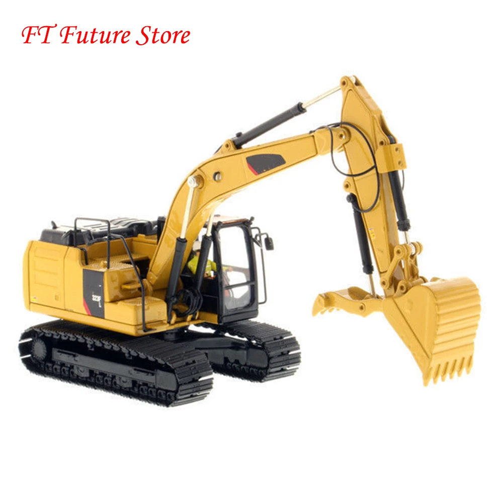 Collectible 1/50 Scale Alloy Diecast Construction Vehicles 323F L Hydraulic Excavator With Thumb-High Line for Children Kid Gift