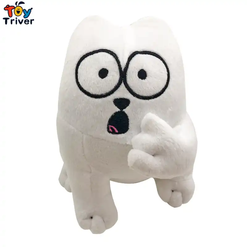 20 Cm Simon Chat Peluche Peluche Jouet Avec Visage Surprise