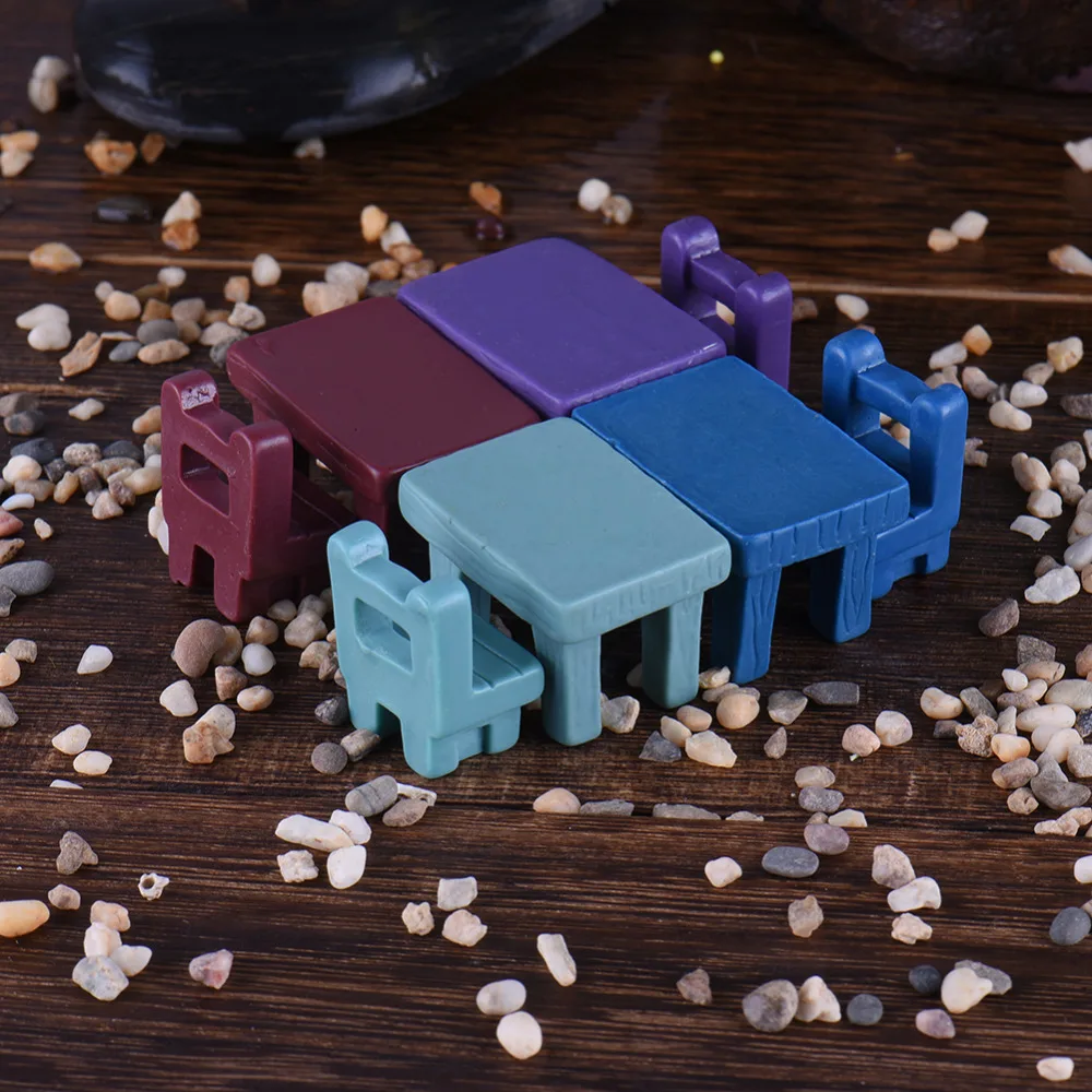 Mini Tables Chairs Furniture Figurine Crafts Landscape Plant Miniatures Decors Lovely Fairy Resin Garden Ornaments Garden supply Mini Tables Chairs Furniture Figurine Crafts Landscape Plant Miniatures Decors Lovely Fairy Resin Garden Ornaments Garden supply
