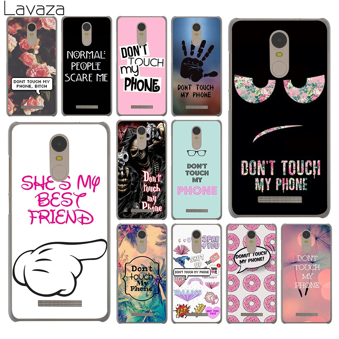 

Lavaza Do not Don't touch my phone Hard Phone Case for Xiaomi Redmi K20 7A 6A 4A GO S2 Note 8 7 5 4 4X 6 Pro Plus Cover