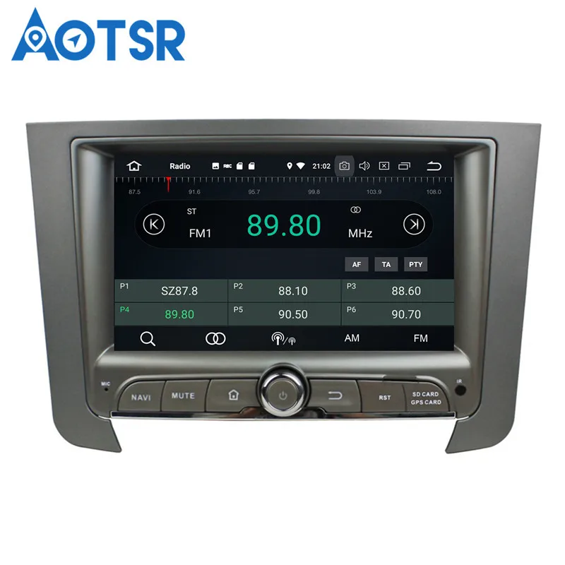 Excellent Aotsr Android 8.0 7.1 GPS navigation Car NO DVD Player For Ssangyong Rexton 2014 multimedia radio recorder 2 DIN 4GB+32GB 1