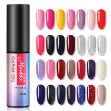 5 мл Набор лаков для ногтей Гибридный для дизайна ногтей DIY Маникюр УФ Сияющий верхний слой гель-клей