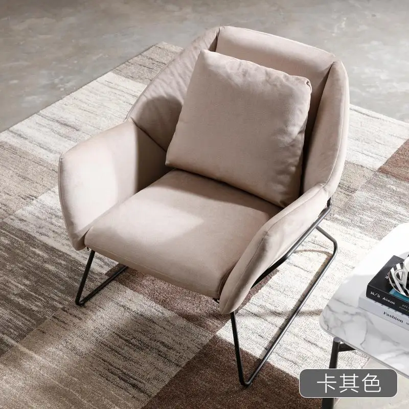 Nordic ткань диван моющийся ленивый диван стул гостиная спальня один творческий дизайн стул - Цвет: style 2