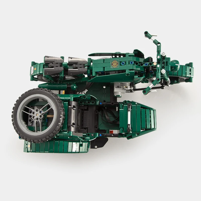 Военный мотоцикл rc строительные блоки Fit Legoing Technic WW2 автоцикл армейский двигатель