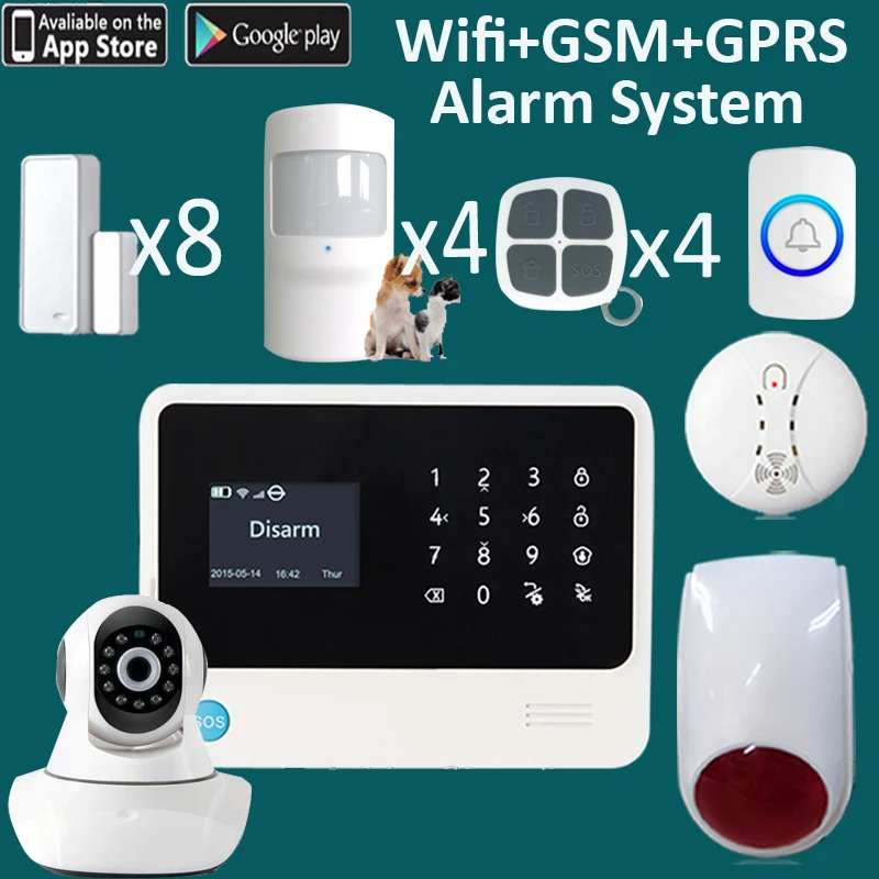2018 version G90B PLUS bigger screen 7 languages wifi IP camera alarm system 2018 version G90B PLUS bigger screen 7 languages wifi IP camera alarm system