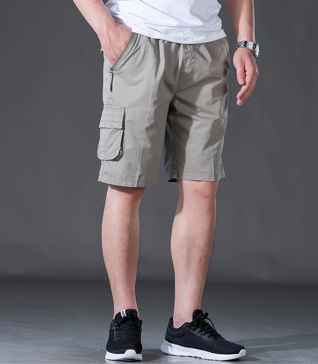 2019 vete для мужчин ts calcao короткие повседневное хлопок карман твердые на открытом воздухе Работы Брюки Карго короткие штаны