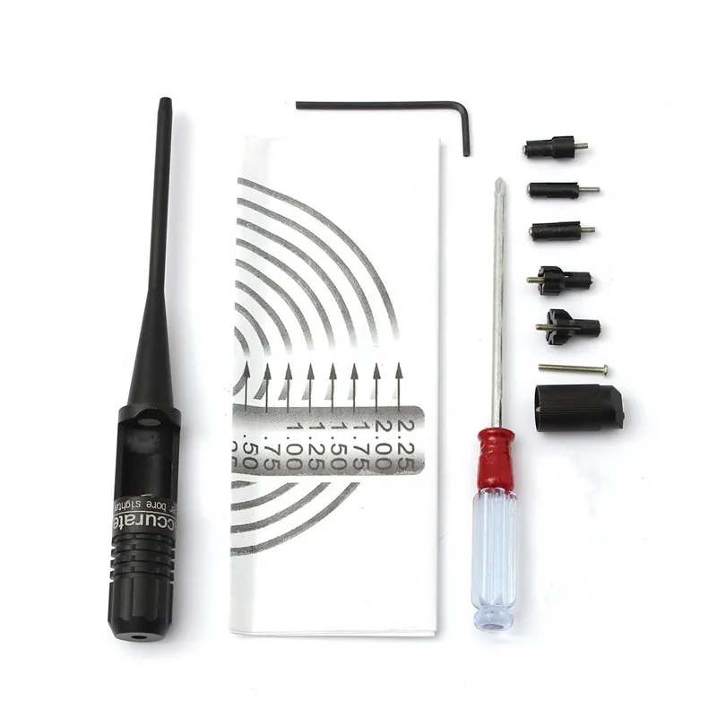 JG16 - 19 Red Laser Bore Sight Collimator for 0.22 to 0.50 Handguns Rifles Sights Riflescopes | Спорт и развлечения