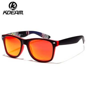 

Fashion Guy's Sun Glasses From Kdeam Polarized Sunglasses Men Classic Design All-Fit Mirror Sunglass With Brand Box CE
