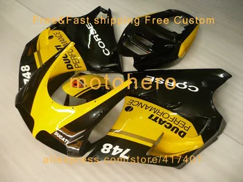 

Injection molding For Ducati 996 748 DUCATI 748 996 1996 1997 1998 1999 2000 2001 2002 body fairing Black yellow