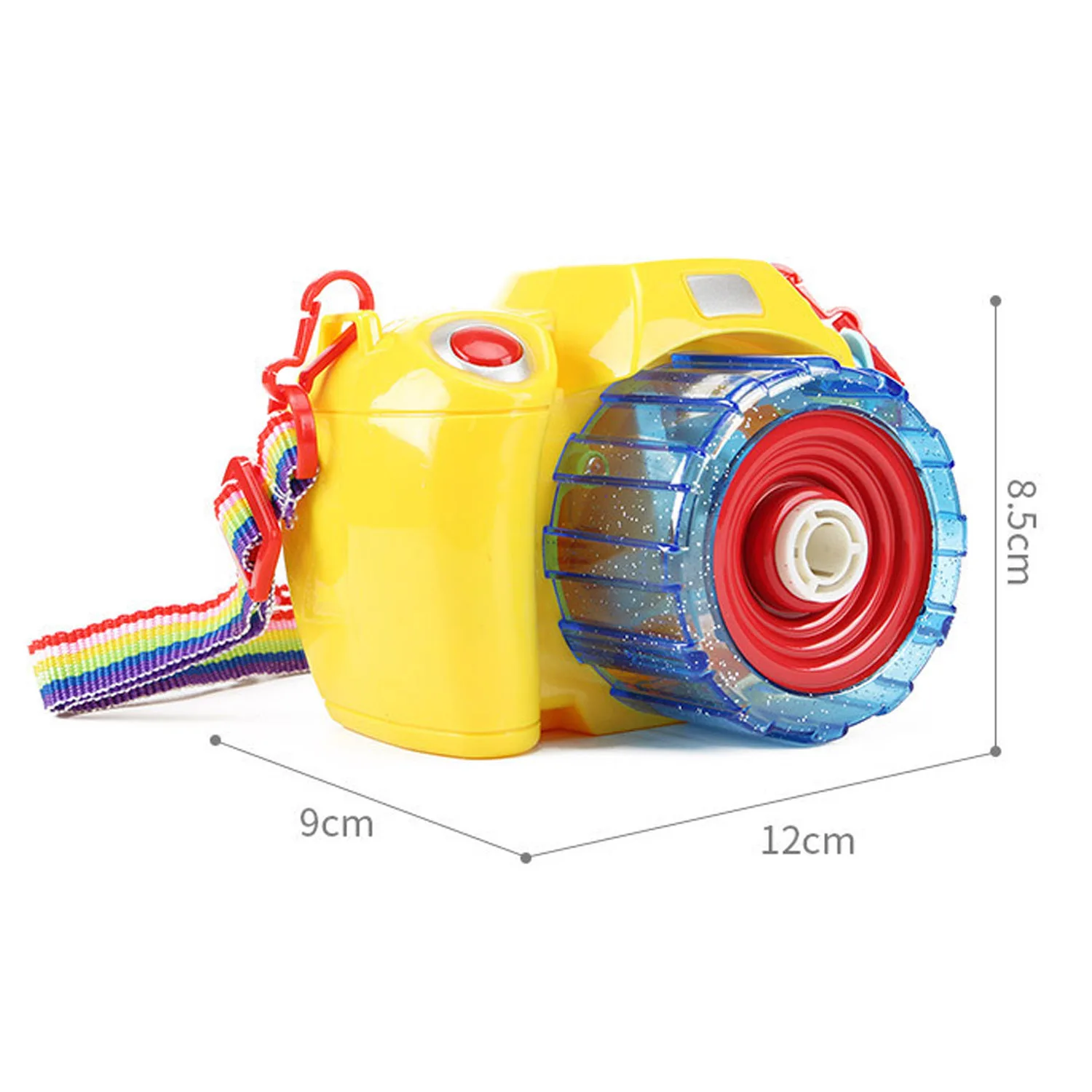 Kids Machine Electric Camera Shaped Handy Bubble Blowing Show Bubbles Toy W/ Light Music Children Day Birthday Christmas Gift