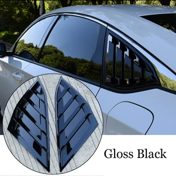 

2PCS Gloss Black Car Rear Quarter Panel Side Vent Window Louver For Honda Accord 2018 Car Exterior Accessories