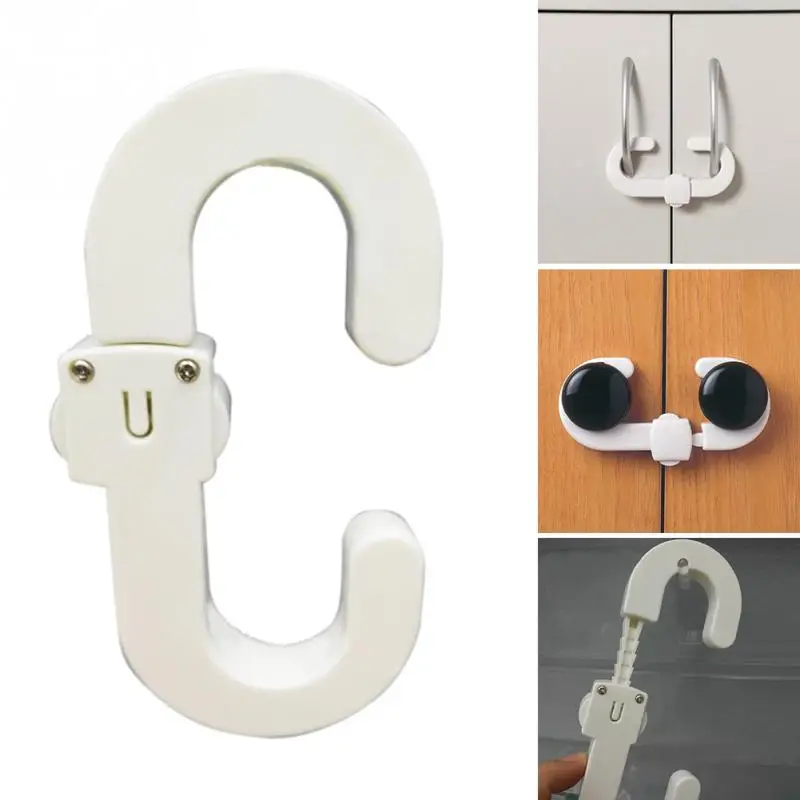 Kitchen-Cabinet-Cupboard-Slide-Lock-Child-Baby-Door-Handles-Safety-Sliding-Lock-Safe-Furniture-Protect-Lock
