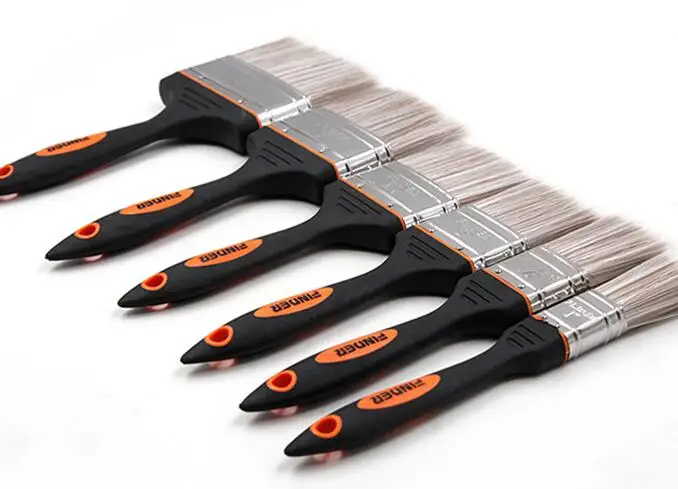 

Free Shipping 6 pcs/Set ,1-4 Inch Super Paint Brush PTE Hair Oil Paint Brush A For Art Supply Or Home Decoration Brush