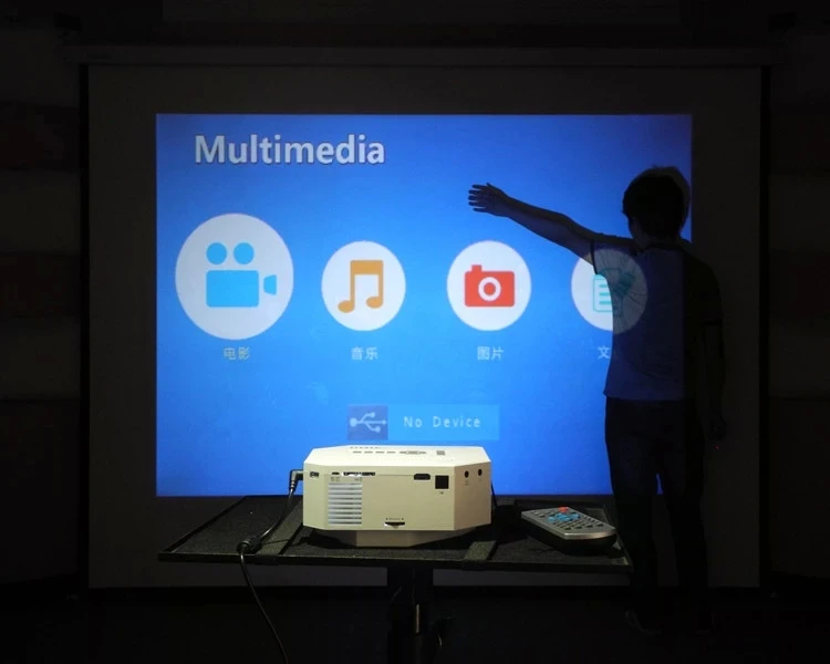 Mini 1080P LED LCD Portable Projector UC30 home Cinema ...