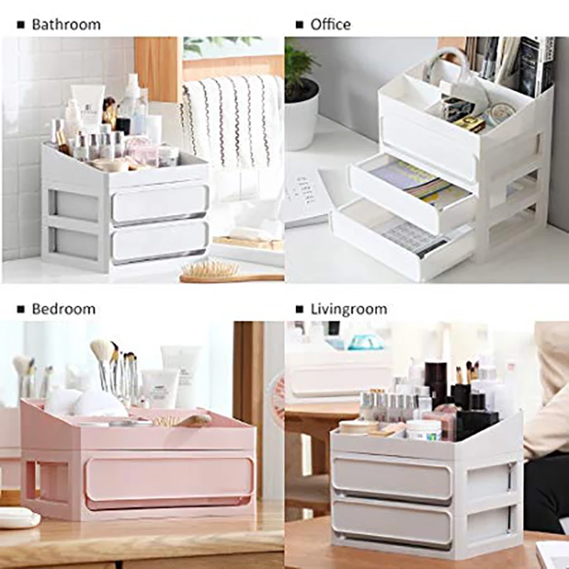 Makeup Organizer Cosmetic Organizer for Cosmetics Storage Jewelry Container Desktop DIY Multi-Layer Drawers Storage Box