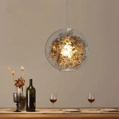 Artecnica клубок Глобус светодиодный подвесной светильник Lustre Glass Fish Tank Стальной