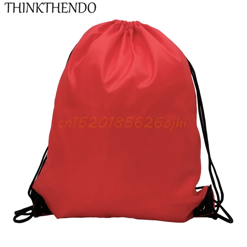 1 шт. thinkthendo Drawstring Cinch Sack спортивные пляжные путешествия открытый рюкзак Сумки Спорт Тренажерный зал 8 цветов