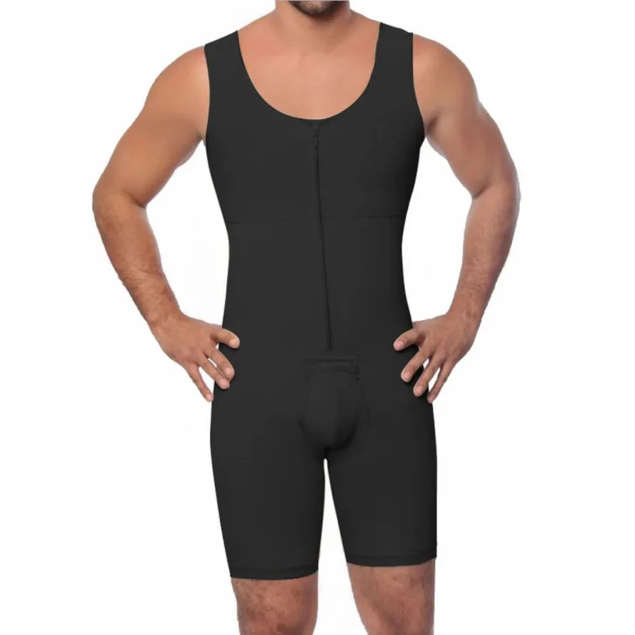 

ZYSK Men Bodysuits Modeling Body Shapewear Slimming Full Body Shaper Weight Loss Modeladoras Homme Black Shaper Plus Size S-6XL
